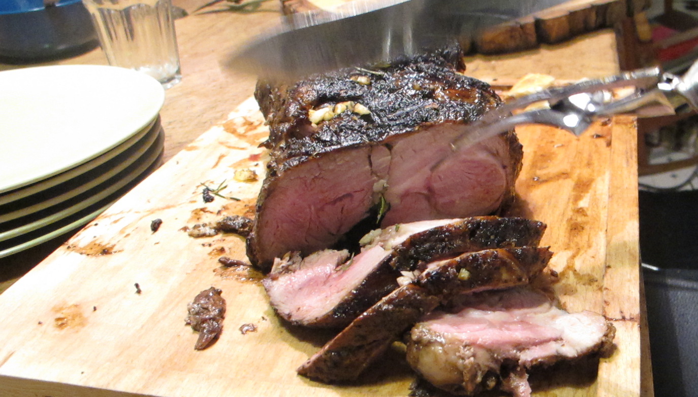 Katie's Kitchen Chronicles Leg of Lamb over an open fire