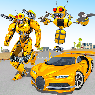 Bee Robot Car Transformation (MOD, FREEZE ENEMY) APK Download