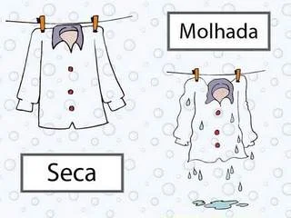 Opostos: Molhada / Seca