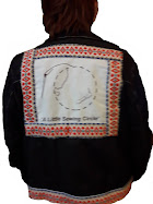I have updated the "a little sewing circle" gang patch on my denim jacket.