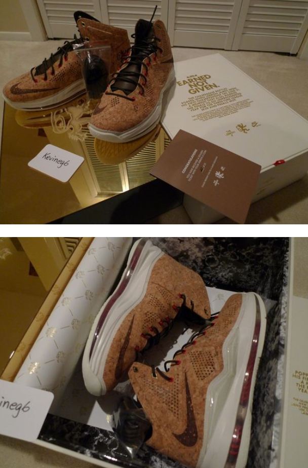 THE SNEAKER ADDICT: Nike LeBron X “Cork” 1 of 21 Limited Edition ...