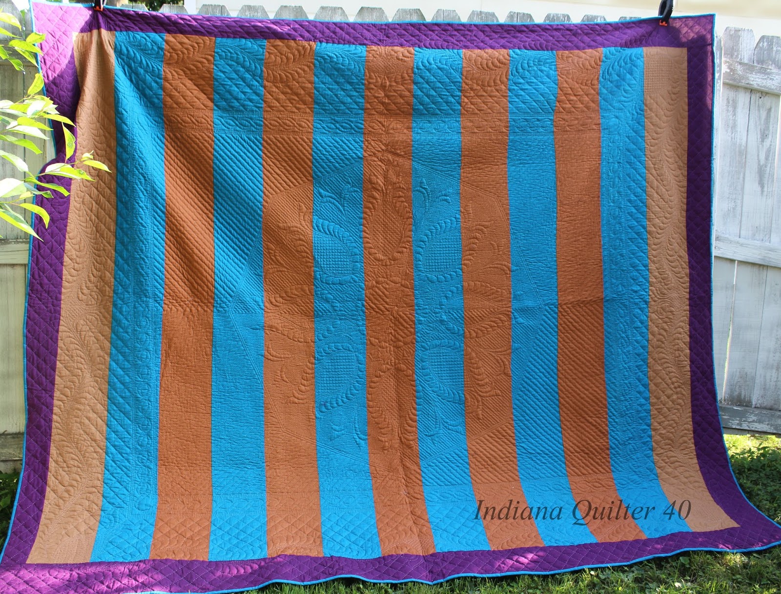 Indiana Quilter 40 AMISH BAR QUILT (Part 2)