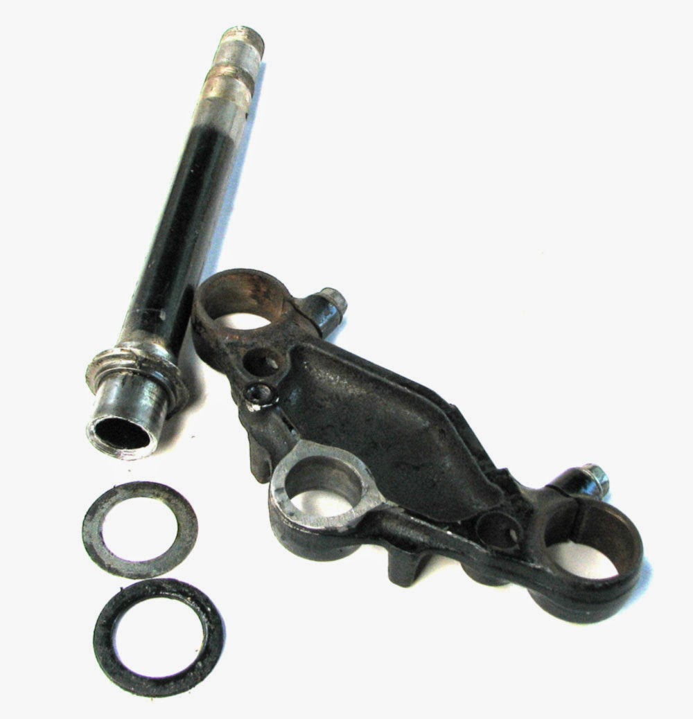 Crispy Cycles Triple clamp swap from CB750 to XL500S