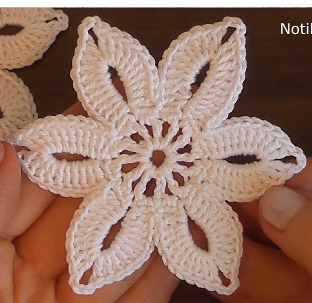 EASY CROCHET LACE FLOWER 🧵 CROCHET PATTERNS