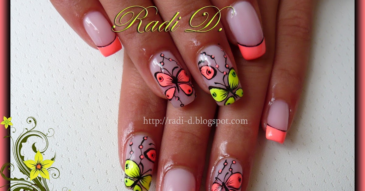 It`s all about nails: Neon Butterflies and a little surprise!