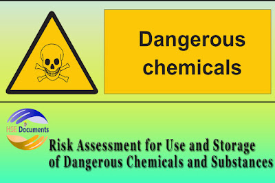 Risk Assessment for Use and Storage of Dangerous Chemicals and Substances