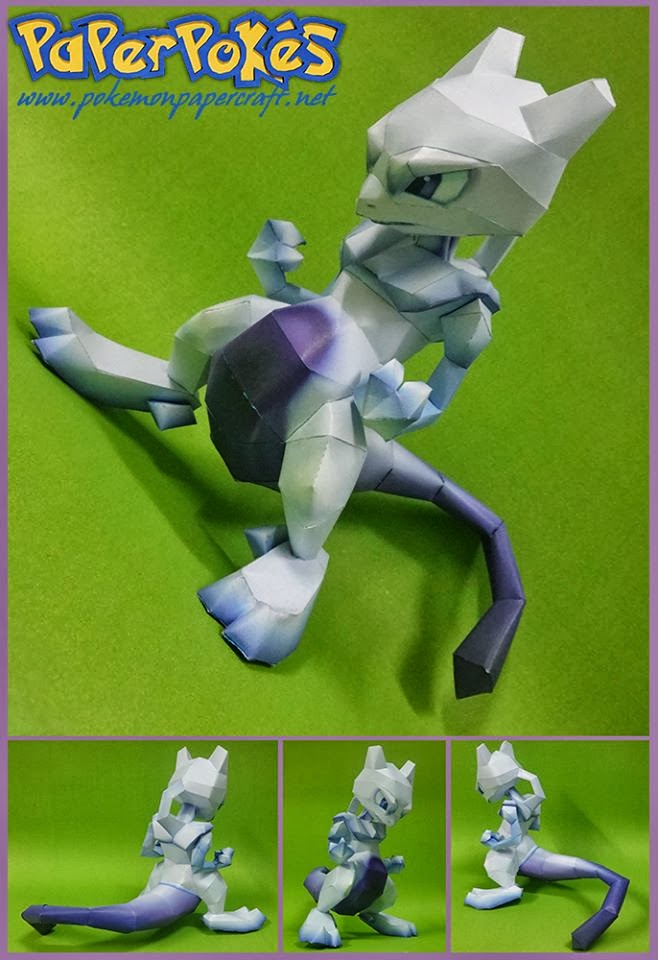 Mewtwo Paper Model