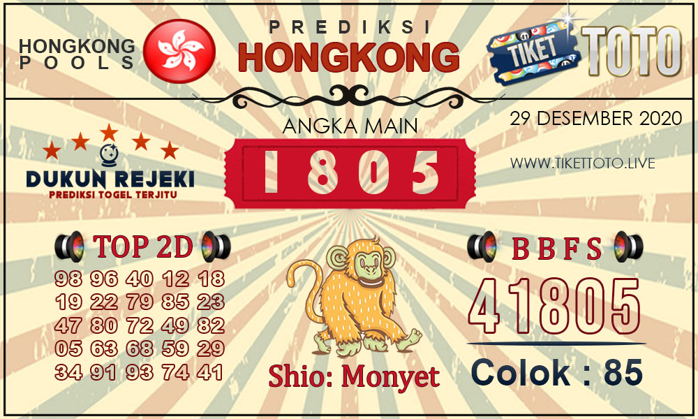 Prediksi Togel HONGKONG TIKETTOTO 29 DESEMBER 2020
