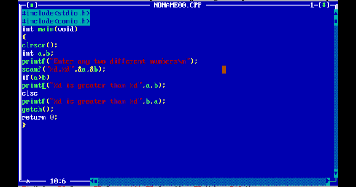 Program to find the greater number from two different numbers. ~ Bit ...