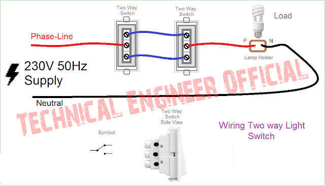 Two Way Switch Connection How To Connect A 2 Way Switch Technical