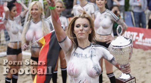Denmark Porn Clubs - Porn stars play in a Denmark vs Germany football match (Sexy football 2012)