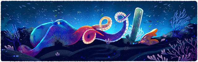 Google Doodle Hari Bumi 2016 Gurita