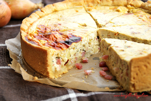 Herzfutter | Food-Blog : Hallo Herbst: Speck-Zwiebel-Quiche