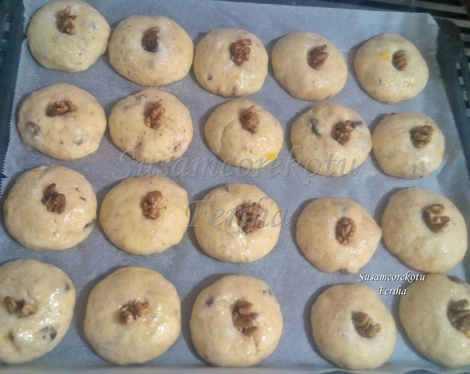 Limonlu,Cevizli,Üzümlü Şam Kurabiyesi Tarifi Yapılışı Susam Çörek Otu