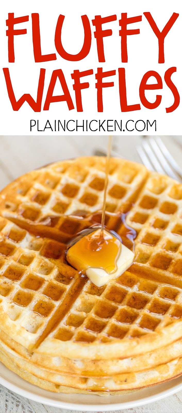 Fluffy Waffles Plain Chicken®