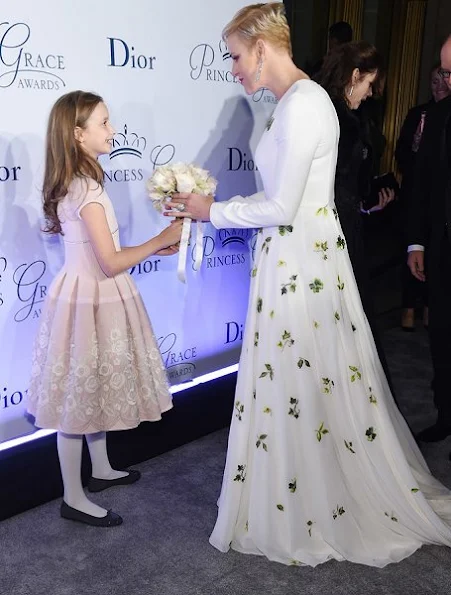 Princess Charlene of Monaco attended the 2016 Princess Grace awards gala at Cipriani 25 Broadway on October 24, 2016 in New York City