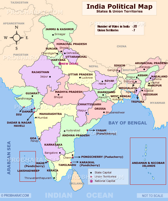 State and union territory capitals in India | IAS...a sole dream