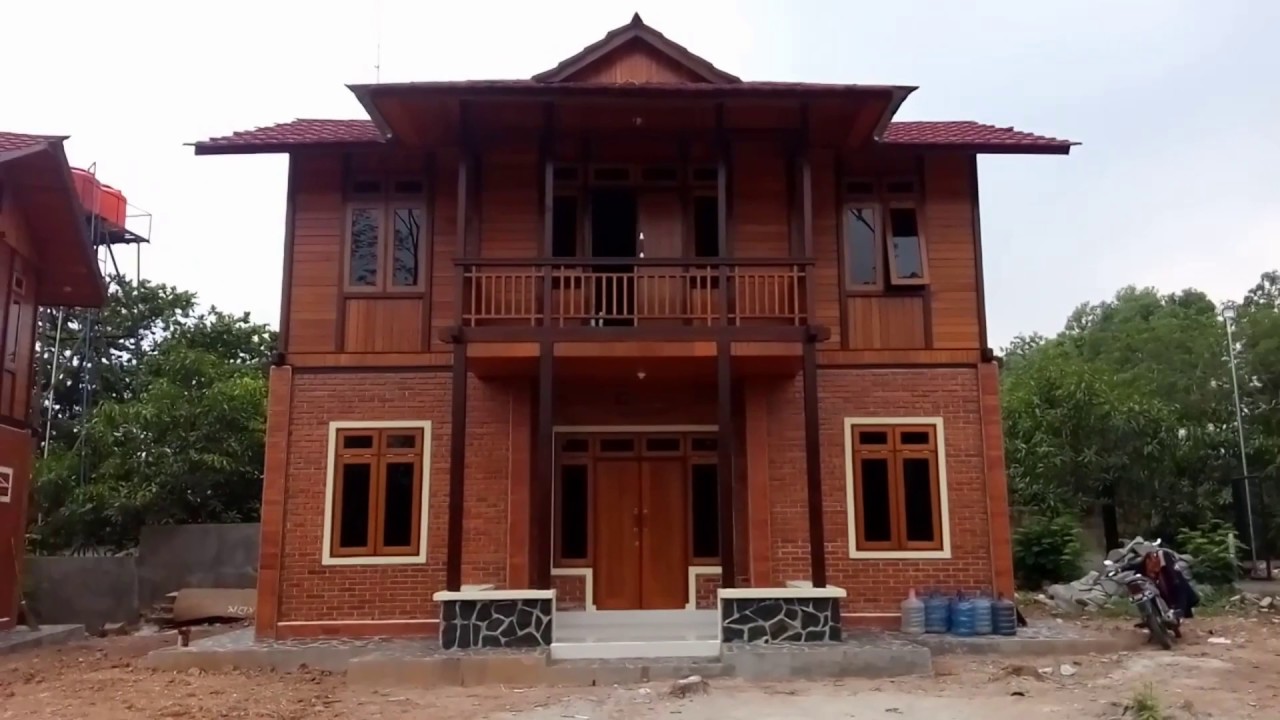 40 Rumah minimalis 2 lantai sederhana dari kayu