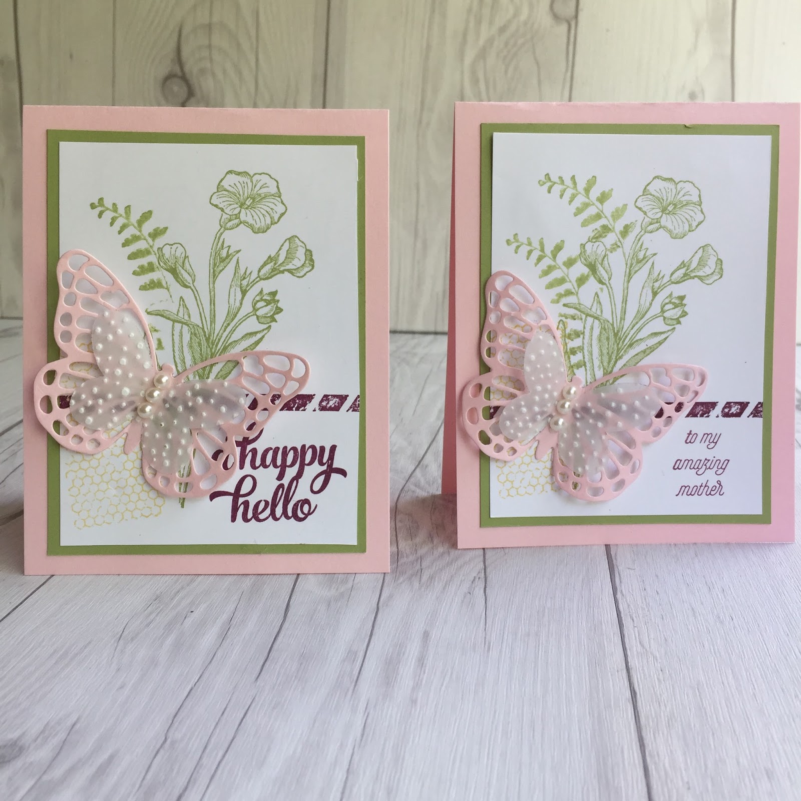 Stampin' Up! Butterfly Basics makes a perfect Spring card Stamped
