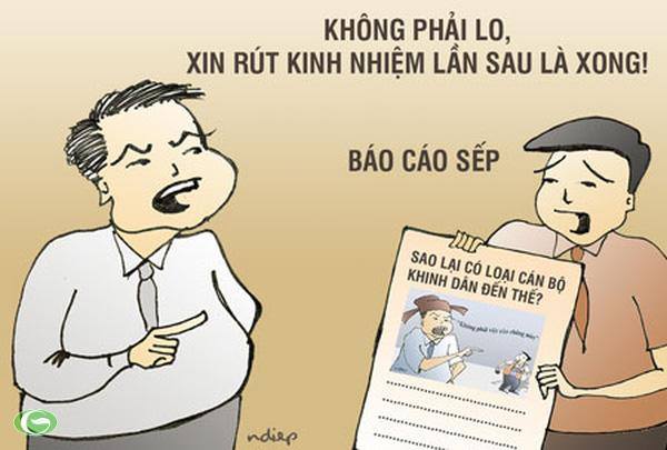 “Sợi dây rút kinh nghiệm” và “rút kinh nghiệm sâu sắc” lá bùa hộ mệnh của quan chức