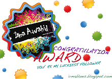 award dari cik irma A.wahid
