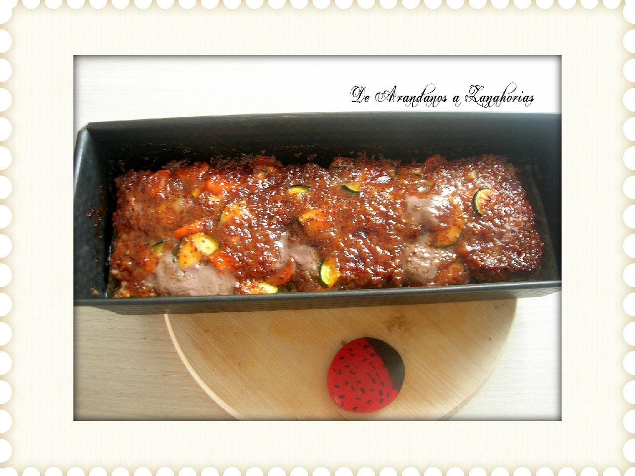 De Arándanos a Zanahorias Pastel de carne con verduras.