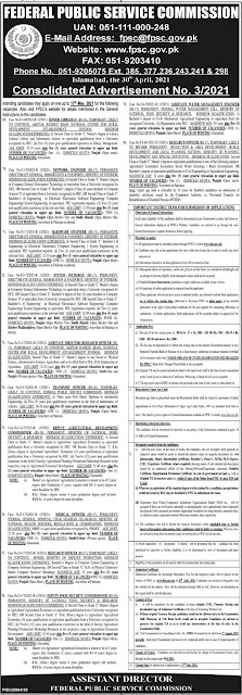 fpsc-may-jobs-advertisement-no-3-2021-apply-online