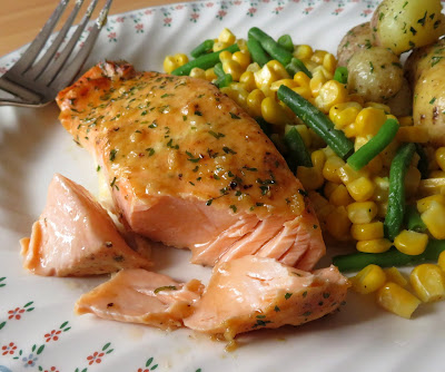 Honey, Mustard & Garlic Salmon | The English Kitchen