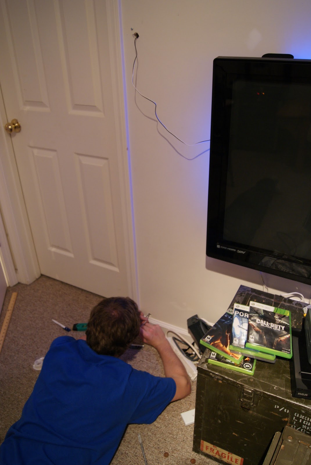 House Pour: How to Hide Surround Sound Wires.