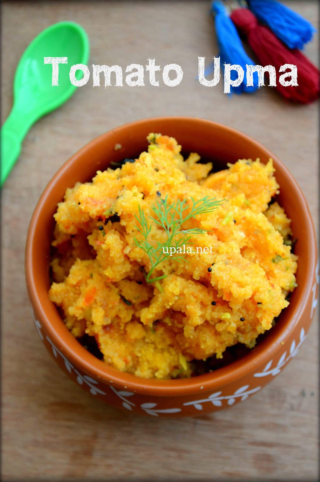 Upala Easy Tomato Rava Upma (NO ONION NO GARLIC)