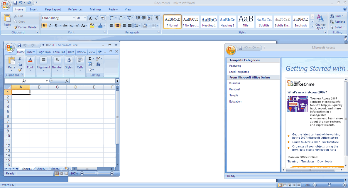 Работа в ms office. Office 2007. Microsoft Office 2007. Майкрософт офис 2007. Microsoft 2007.