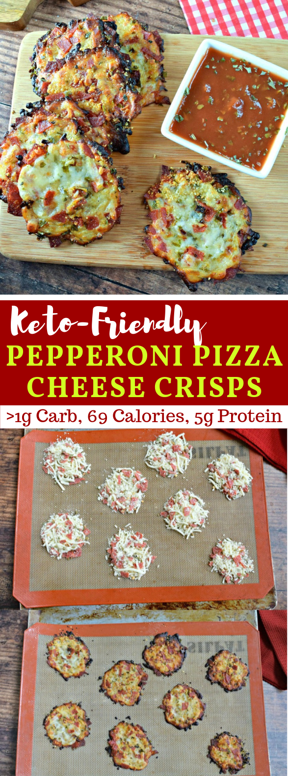 Pepperoni Pizza Cheese Crisps | Keto & Low Carb #diet #ketogenic