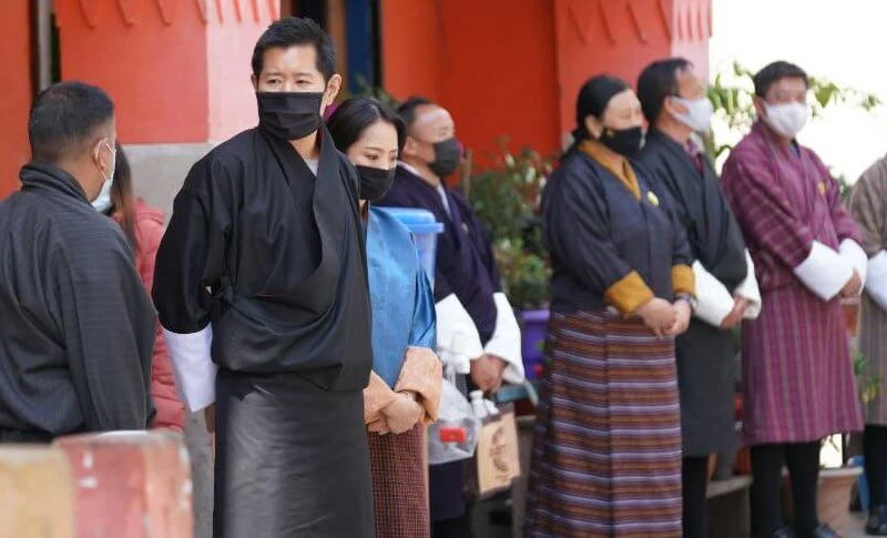 King Jigme Khesar Namgyel Wangchuck, Queen Jetsun Pema, Prince Jigme Namgyel and Prince Ugyen