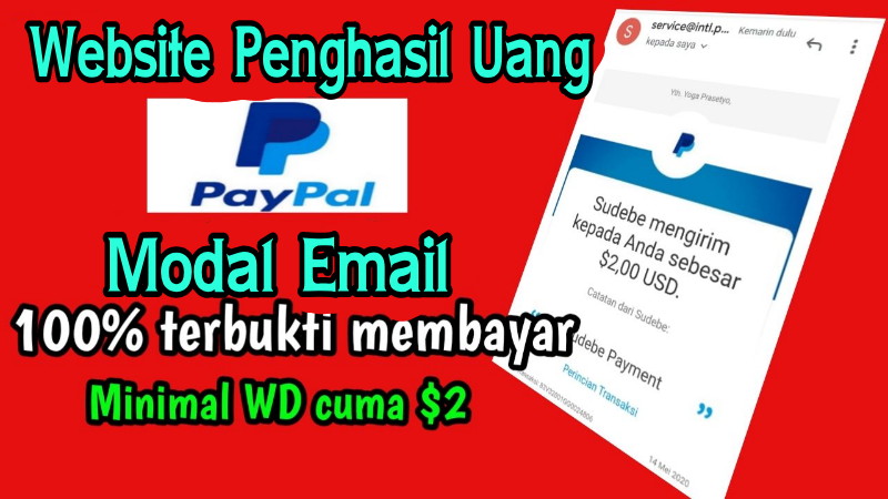 Website Terbaru Penghasil Uang Paypal Dollar Tercepat 2020 Gratis Pulsa Mod