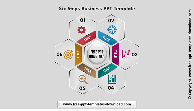 Six Steps Business PPT Template Download