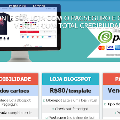 Loja Virtual Blogspot com Pagseguro