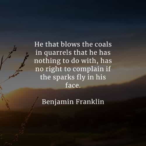 Famous quotes and sayings by Benjamin Franklin