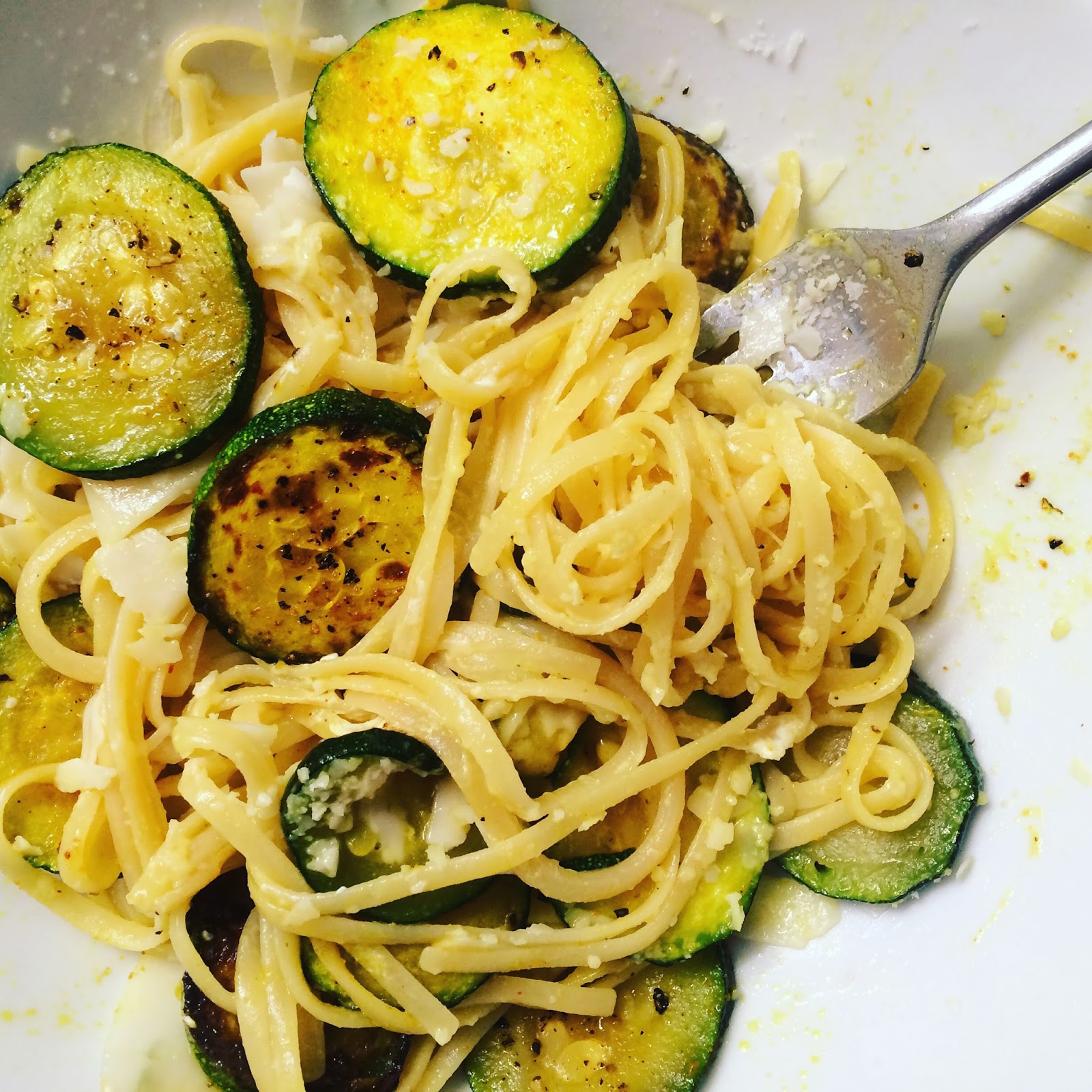 Ponderings on my Wanderings Gluten Free Zucchini Parm Pasta