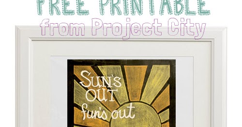 Project City: Indianapolis Edition: Sun's Out, Fun's Out: A Free Printable