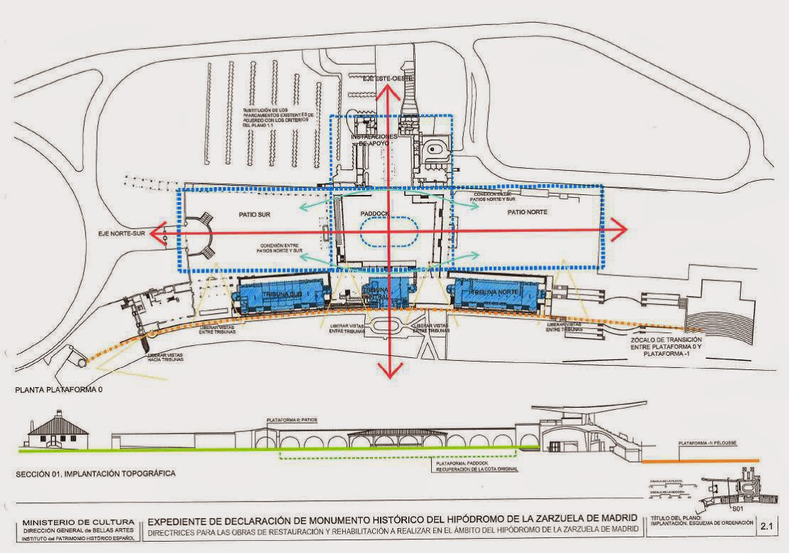 Plano formato DWG Hipódromo Madrid