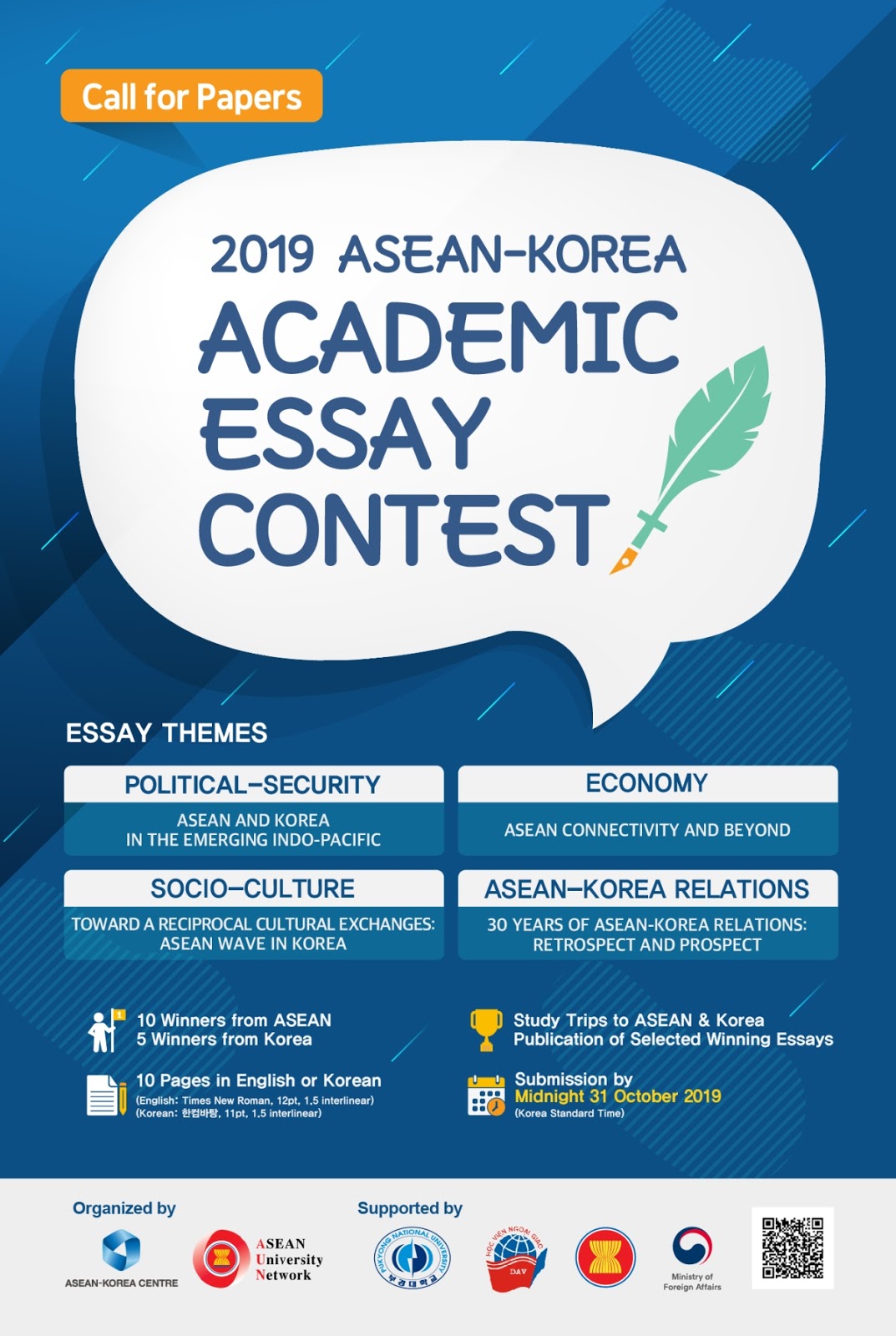Kontes Essay Akademik AseanKorea 2019 Hadiah Trip Asean