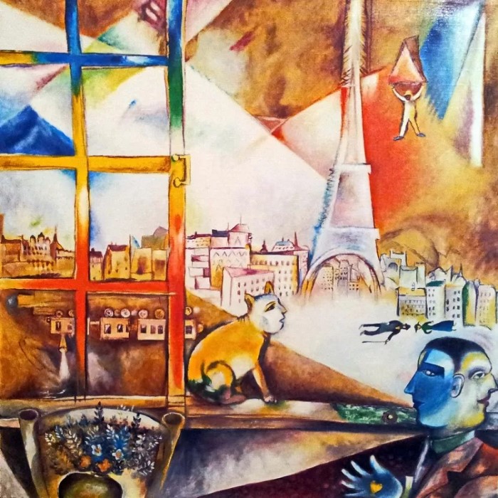 Париж через мое окно. 1913 г. Марк Шагал