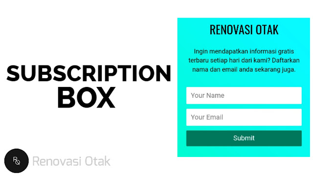 Membuat Widget Subscription Box untuk Blogger