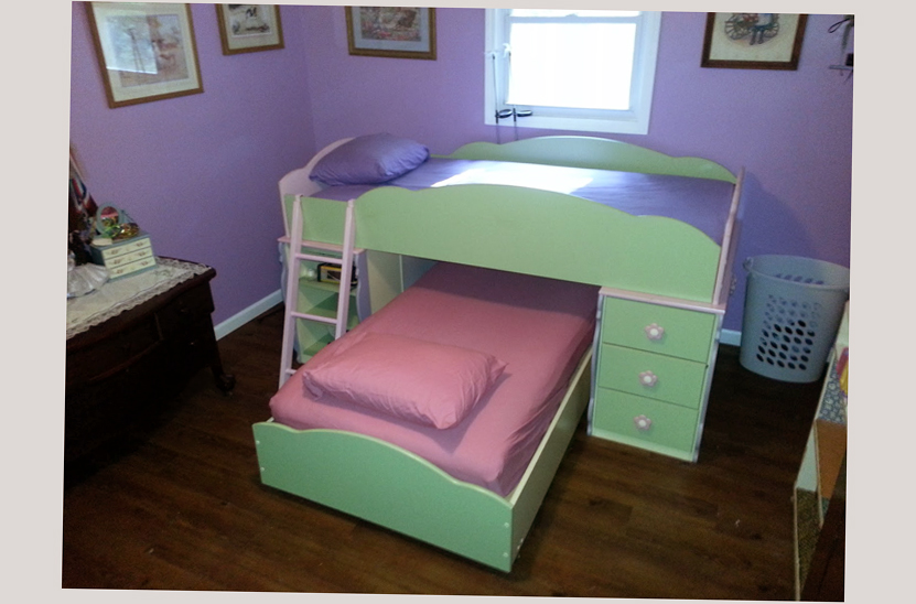 Cool Bunk Beds For S Best Design Ellecrafts Picture Of Super Cool Bunk Beds For S Green Color Slider With Purple Paint On The