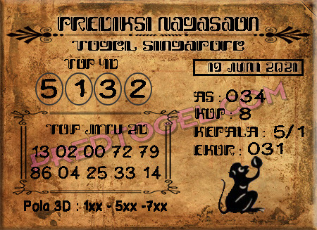 Kode Syair Togel Sgp 19 Juni 2021 Forum Syair Togel