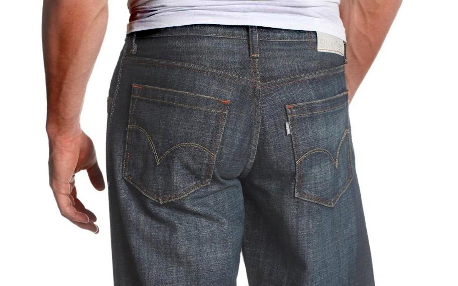 Мужские джинсы сзади - 89 фото