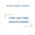 Project Report on Tyres and Tubes Manufacturing
