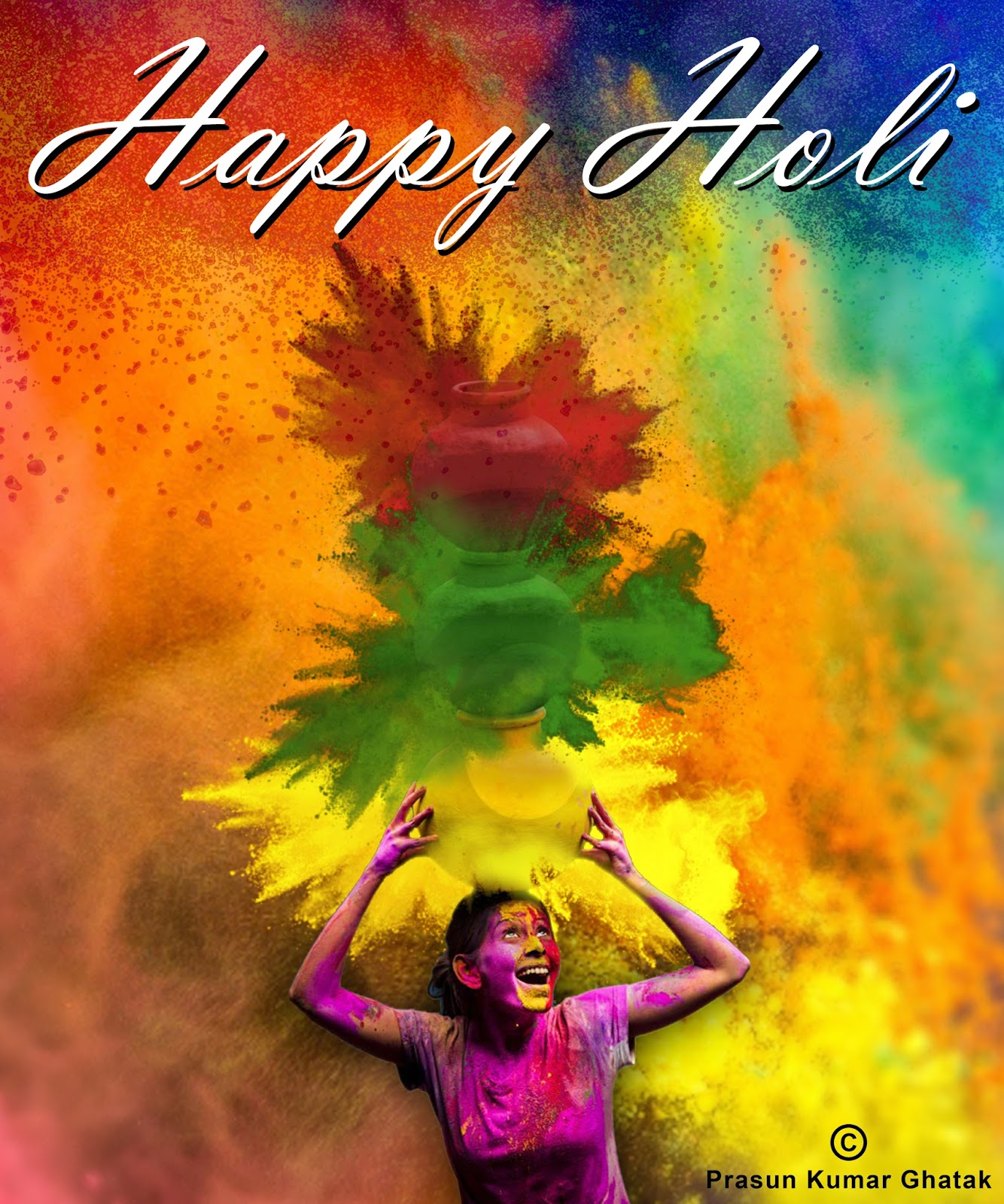 Holi Pichkari Clipart Vector, Happy Holi With Splashed Pichkari, Happy, Happy Holi, Holi PNG ...