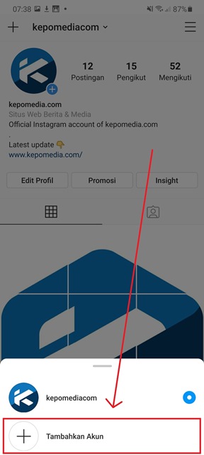 √ Cara Tambah Akun Instagram Lebih Dari Satu - kepomedia.com