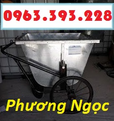 Xe gom rác 3 bánh 400L, xe gom rác bằng tôn, xe đẩy rác 400 Lít, xe thu gom rác  49376ed3555df96b39c28450b51744c8